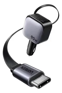 CARGADOR DE AUTO RETRACTIL UGREEN 90W