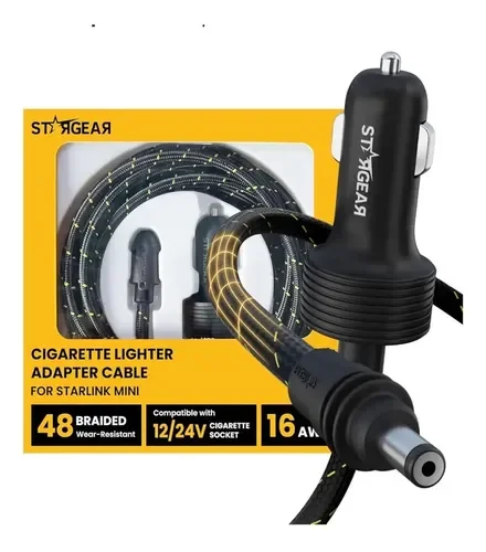 CABLE ALIMENTACION STARLINK 12-24V STARGEAR TRENZADO