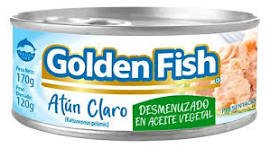 ATUN EN LATA 170G DESMENUZADO AL NATURAL GOLDEN_POR MAYOR