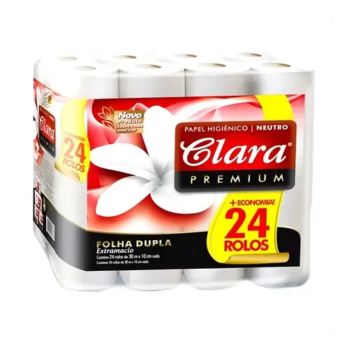 PAPEL HIGIENICO CLARA X 24 ROLLOS FUNDA