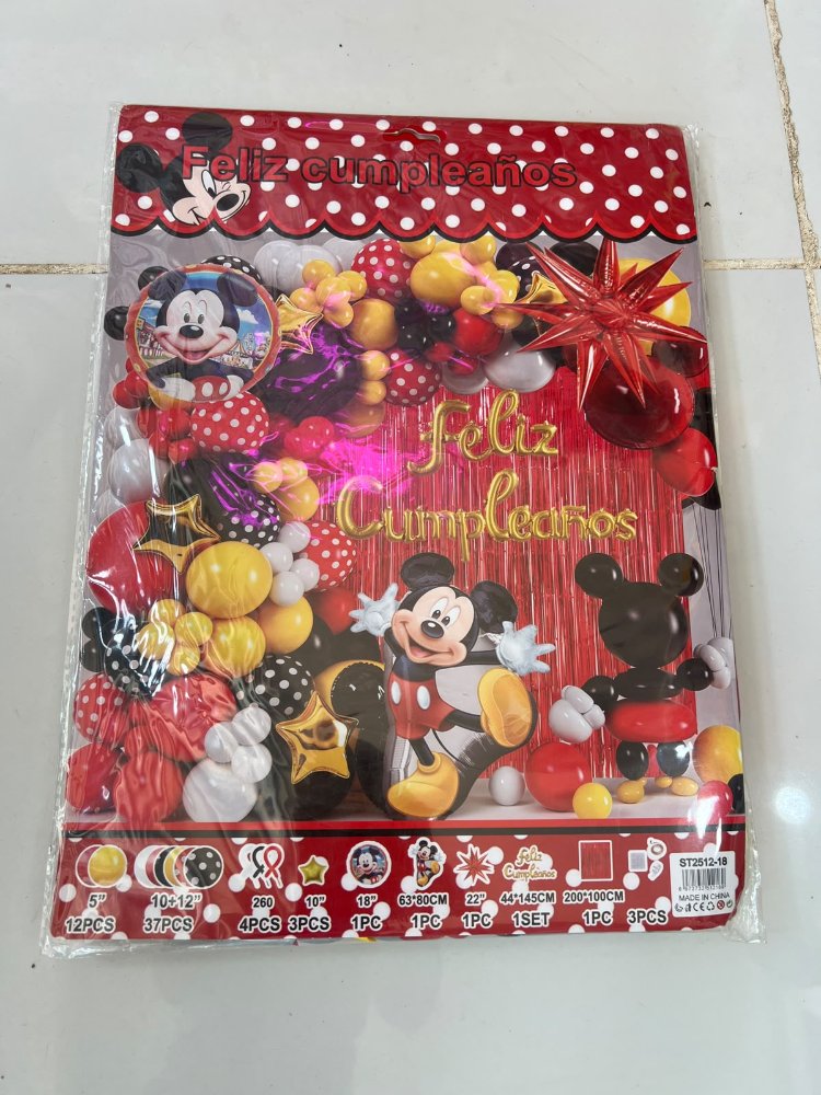 set de globos Disney
