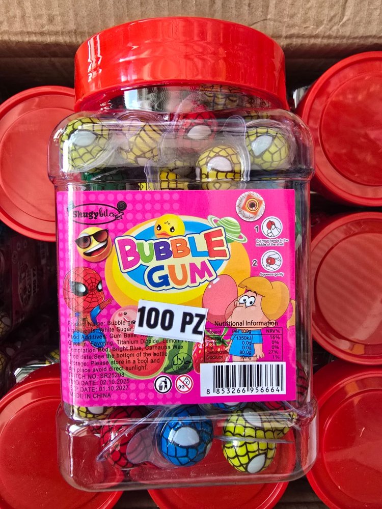 chicle spiderman bubble gum  55x6 50x12