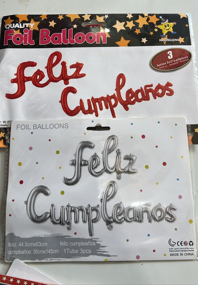 globo feliz cumpleaños