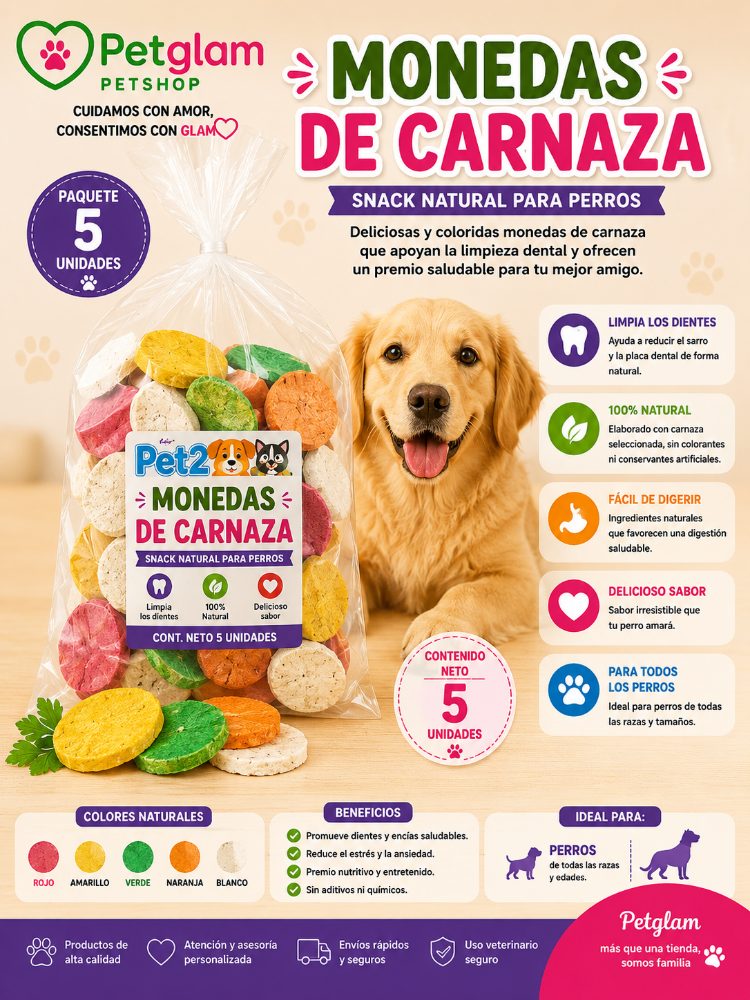 MONEDAS DE CARNAZA PQT X 5