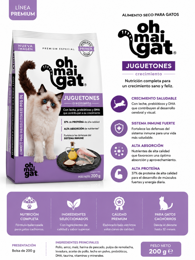 OH MAI GAT JUGUETONES 200 GR