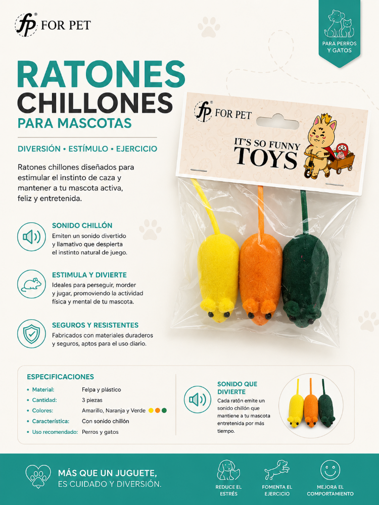 JUGUETE PELUCHE PARA MASCOTAS MP1769