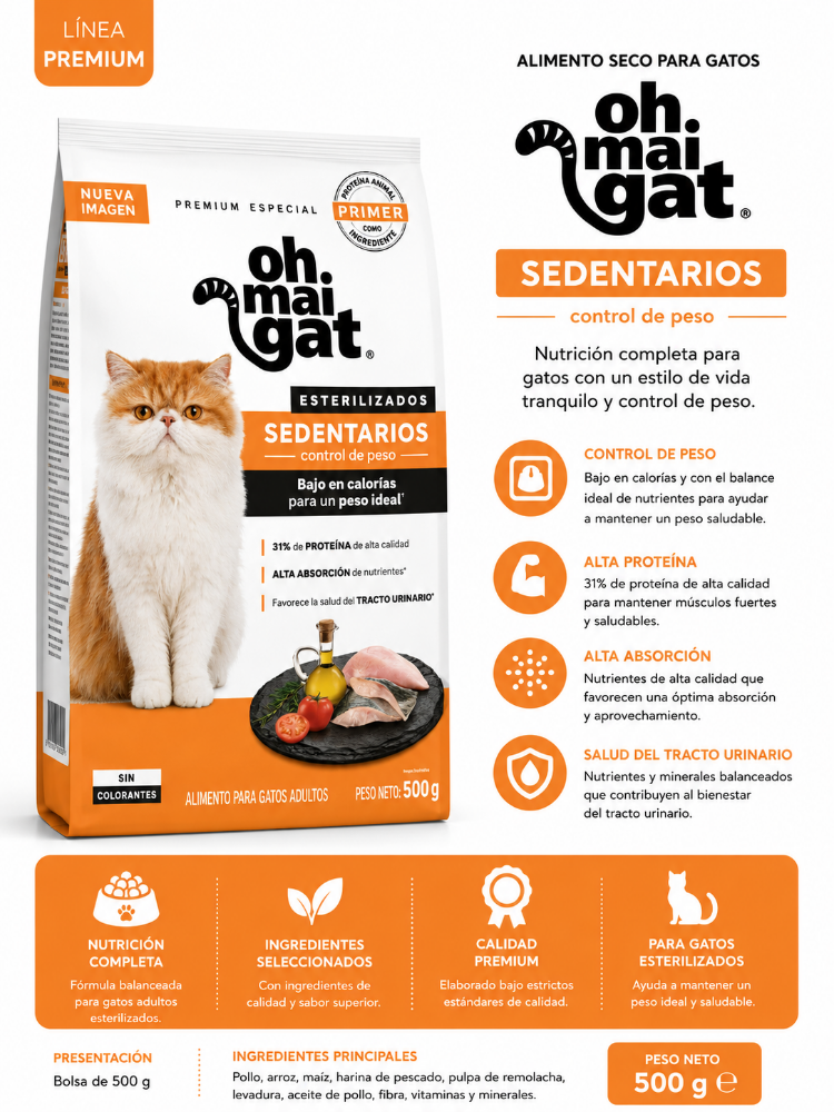OH MAI GAT SEDENTARIO 500 GR