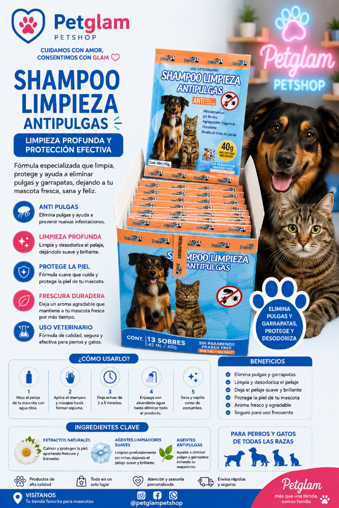 SOBRES SHAMPOO INCECTISIDA 40 GR