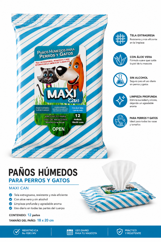 PAÑITO HUMEDO MAXI * 12