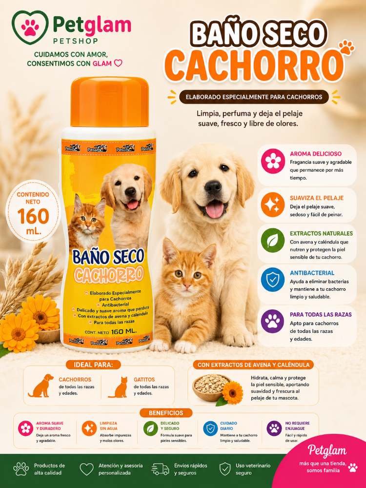 BAÑO SECO CACHORROS