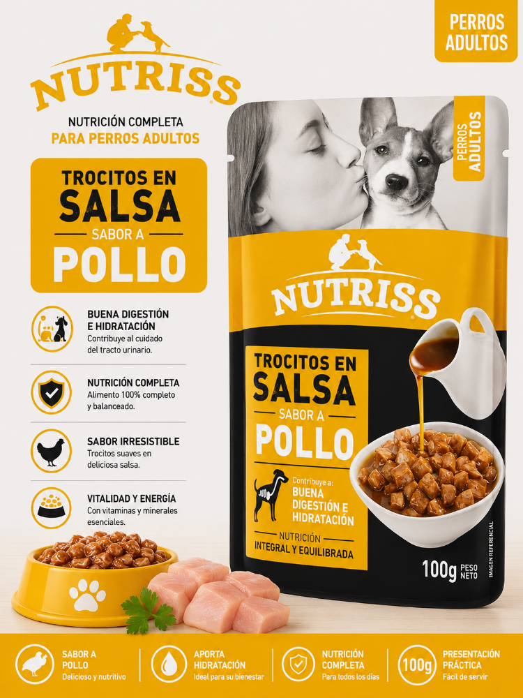 NUTRISS PERROS SALSA POLLO * 100 GR