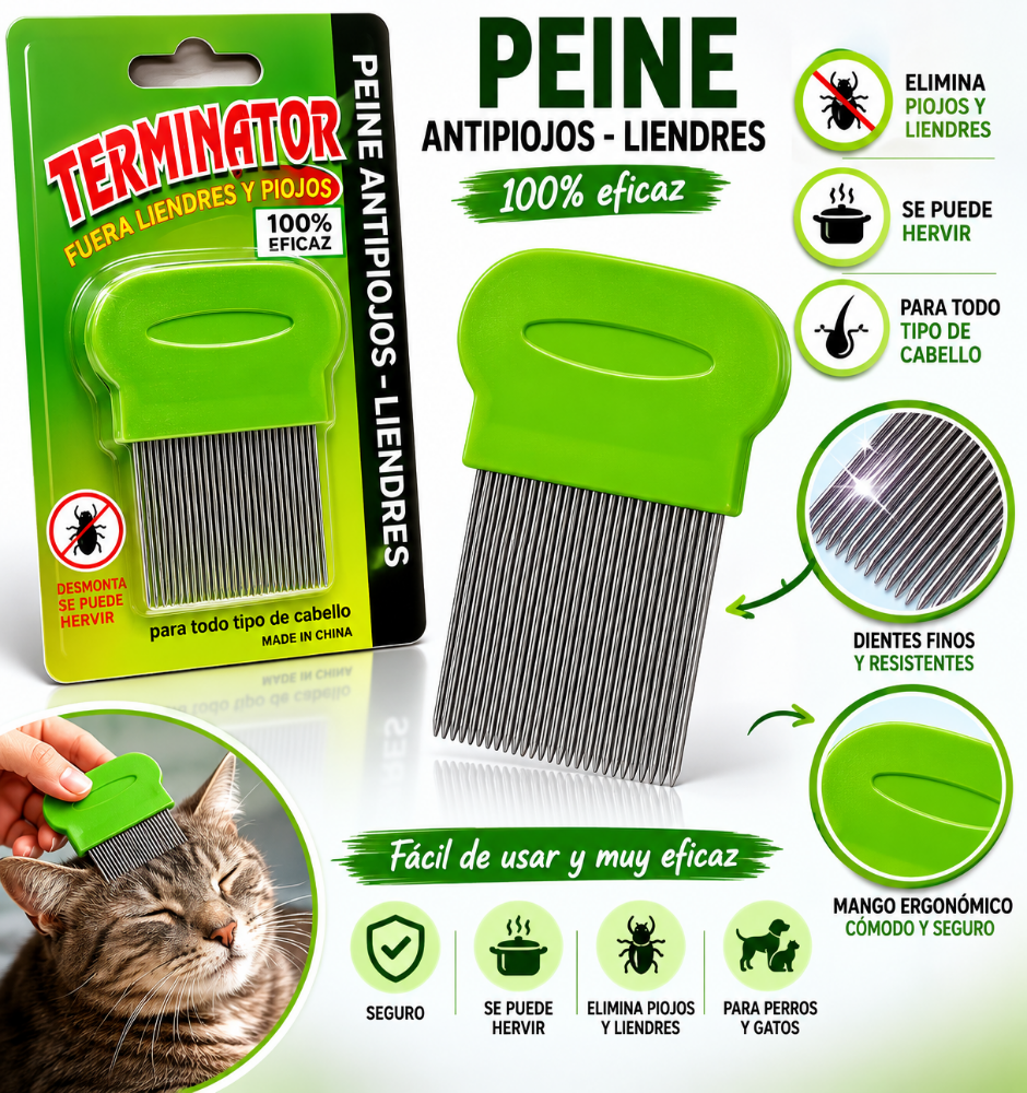 PEINE ANTIPULGAS MP1030