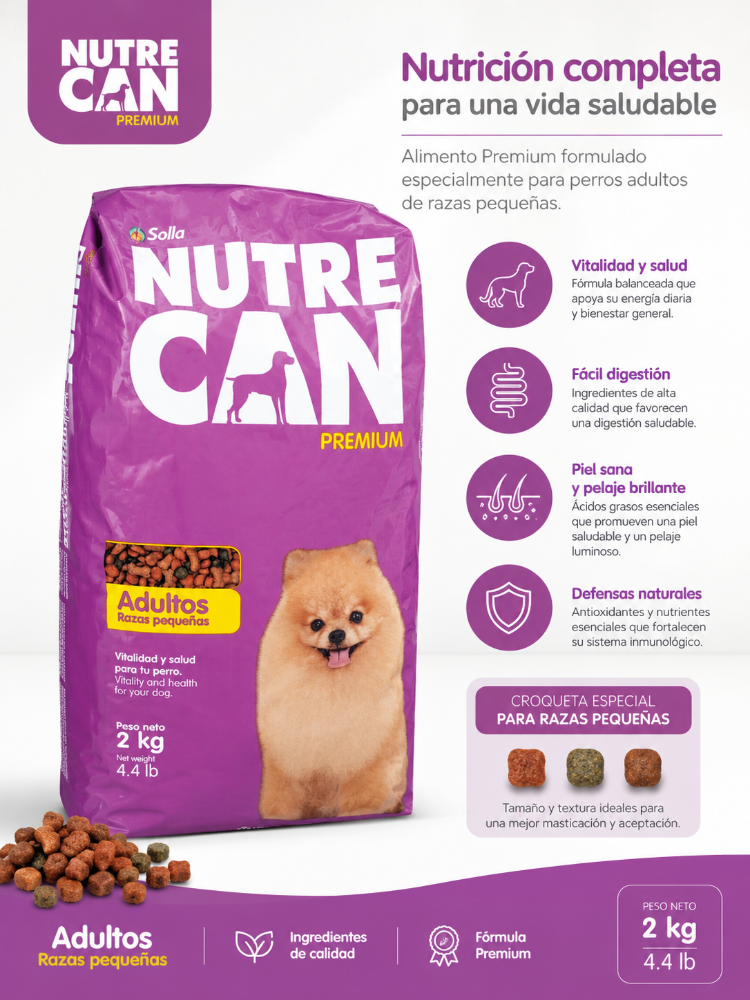NUTRECAN ADULTO RAZA PEQUEÑA 2 KG