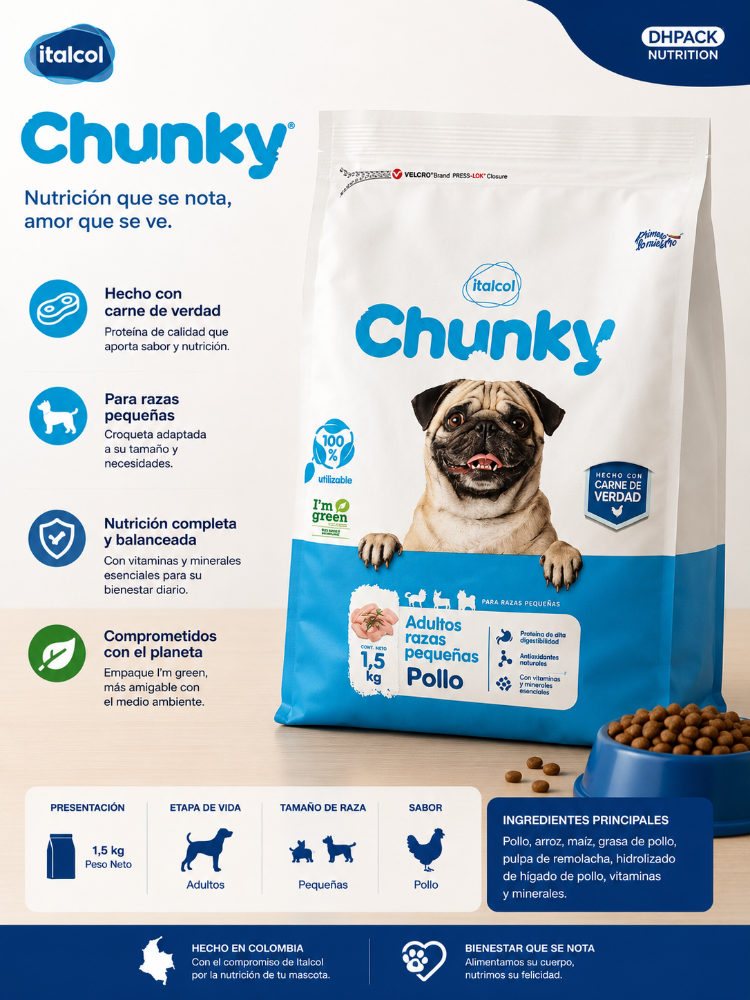 CHUNKY AULTO RAZAS PEQUEÑAS 1.5 KG