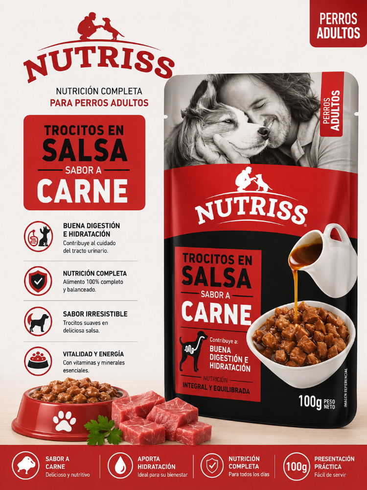 NUTRISS PERROS SALSA CARNE * 100 GR