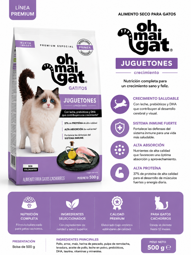 OH MAI GAT JUGUETONES 500 GR