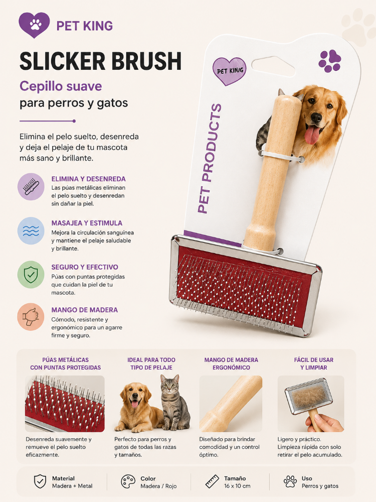 CEPILLO MASCOTAS MP1829