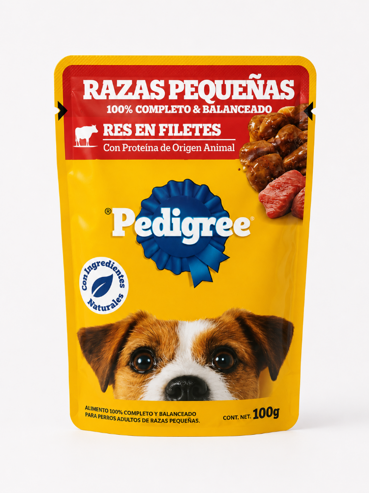 PEDRIGREE SALSA RES Y POLLO RAZAS PEQUEÑAS 100 G