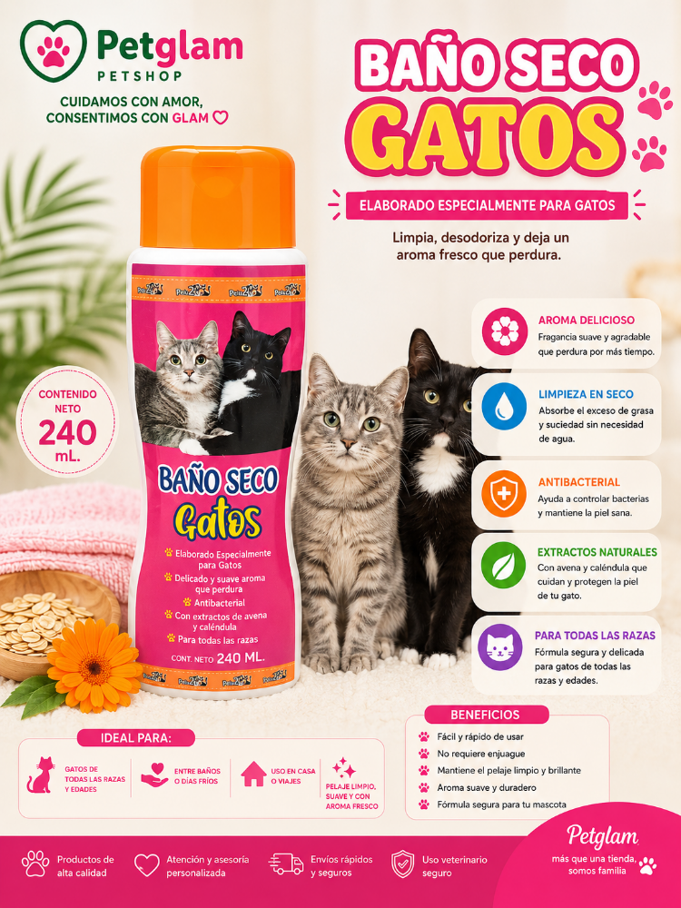 BAÑO SECO GATO