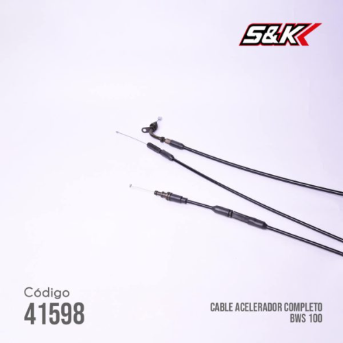 CABLE ACELERADOR COMPLETO BWS 100 S&K