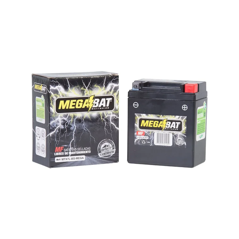 BATERIA MEGABAT SECA/L-M MTX7L BS 12V 7AH