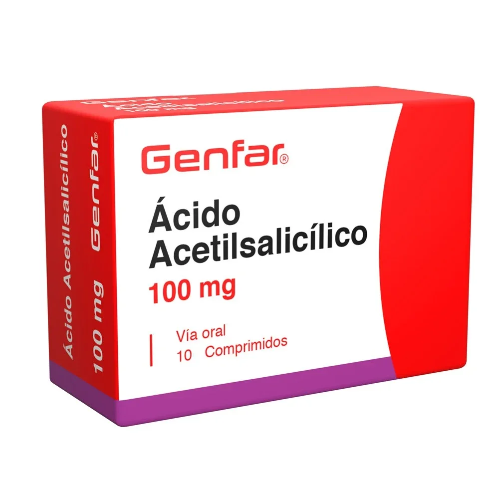 ÁCIDO ACETILSALICÍLICO 100MG GENFAR