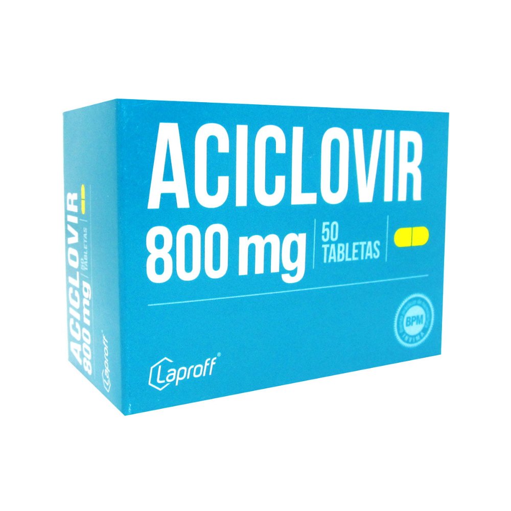 ACICLOVIR 800MG TABLETAS LAPROFF