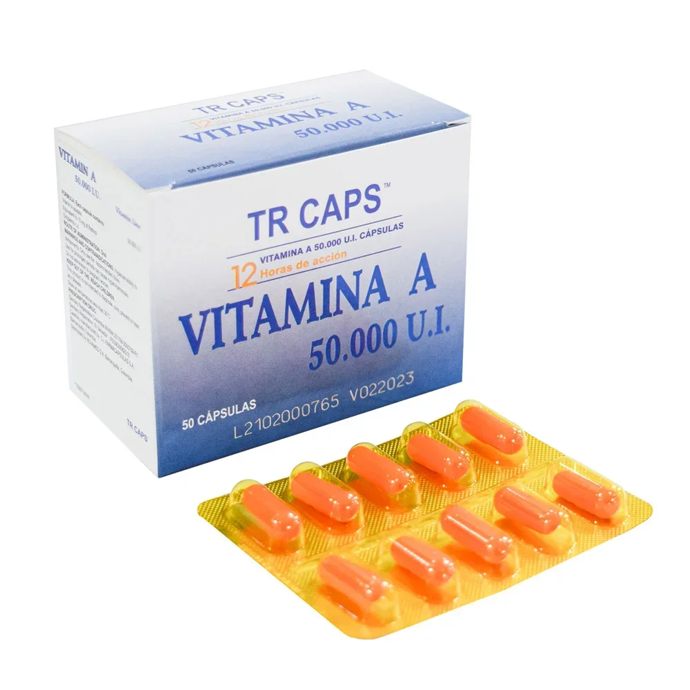 TR CAPS Vitamina A 50000 U.I. cápsulas