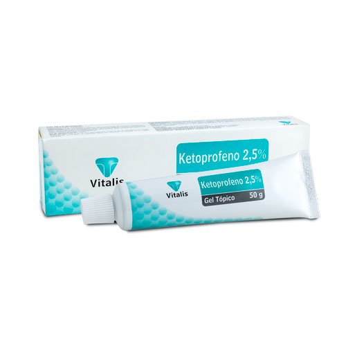 Ketoprofeno gel 2,5% tópico 50 g vitalis