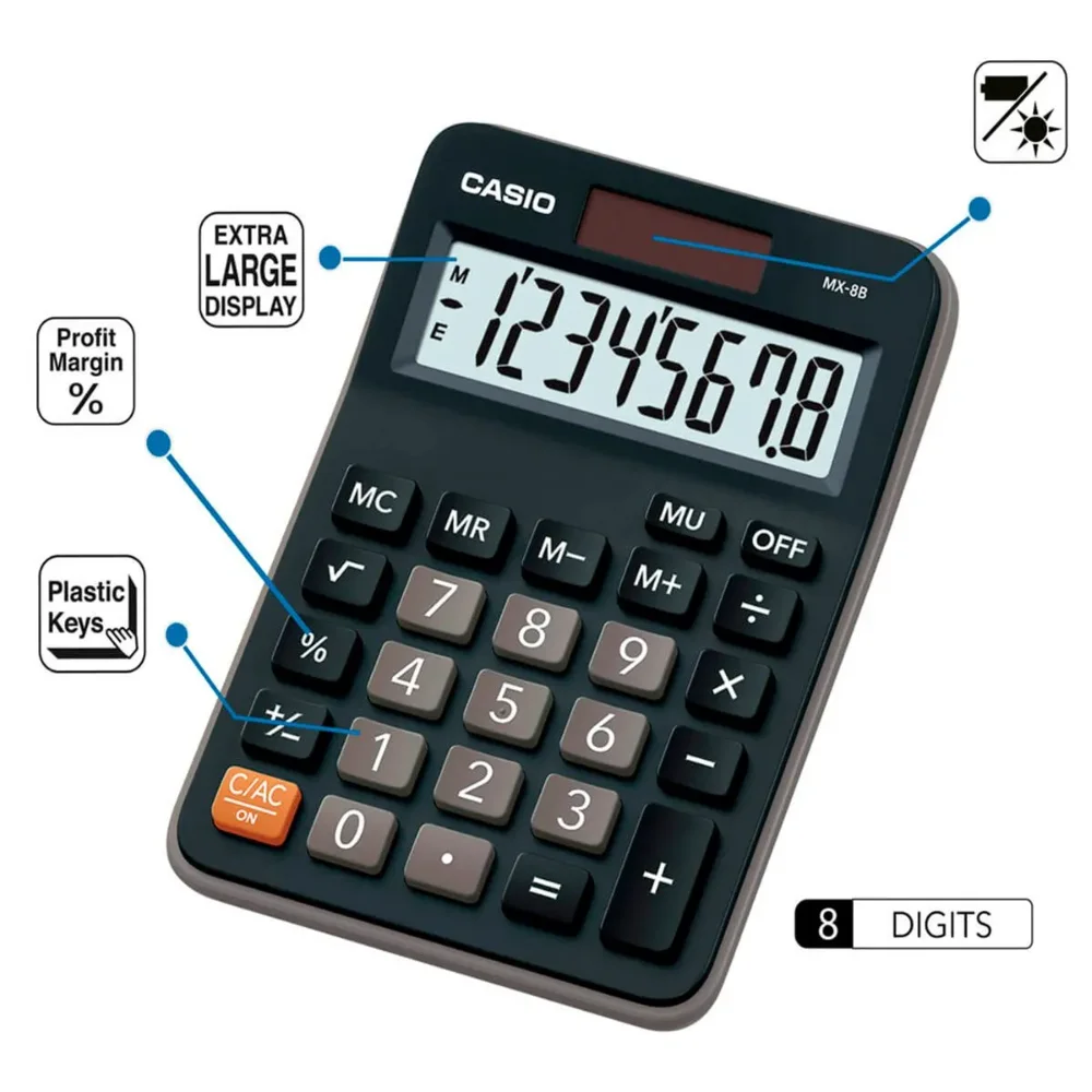 MX-8B-CALCULADORA CASIO