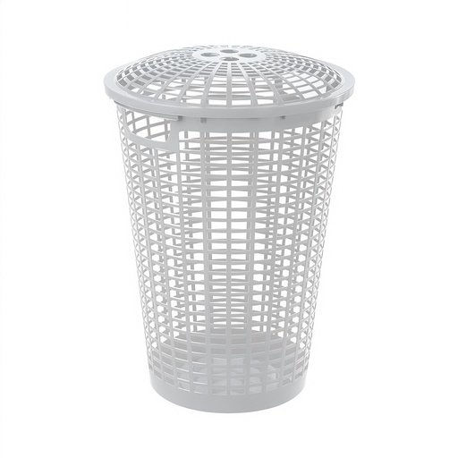 CESTA REDONDA CON MANIJA BLANCO RIMAX