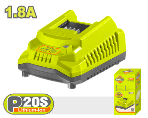 CARGADOR INTELIGENTE PARA BATERIAS 20V 1.8AH DYLLU