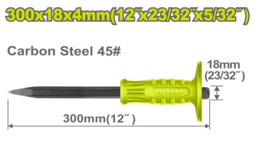 CINCEL DE PUNTA 5/32" X 10" DYLLU (DTCC1304)