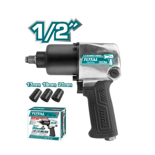 PISTOLA IMPACTO 1/2" NEUMATICA INDUSTRIAL INCLUYE 3 COPAS TOTAL