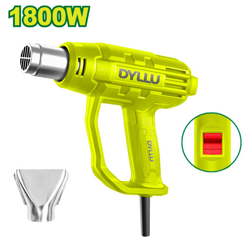 PISTOLA CALOR 1800W INCLUYE 1 BOQUILLA DYLLU