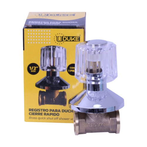 REGISTRO DUCHA CRUCETA CUELLO LARGO CIERRE RAPIDO PASO COMPLETO UDUKE