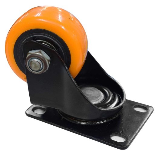 RODACHINES 2 1/2 PLANO NARANJA PESA GIRATORIO 65MM 100KG (INDIVIDUAL