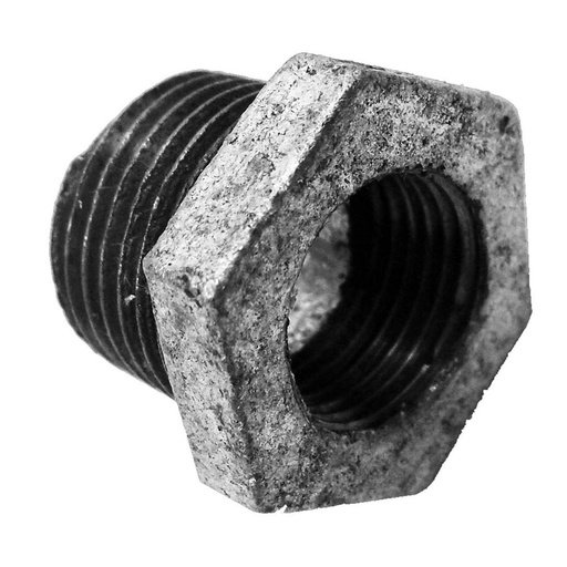 GALVANIZADO BUCHIN 1/2 A 3/8 M.P (ROSCA EXTERNA)