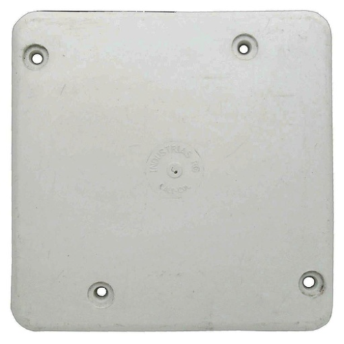 TAPA PLASTICA CIEGA 4X4 BLANCA R/G