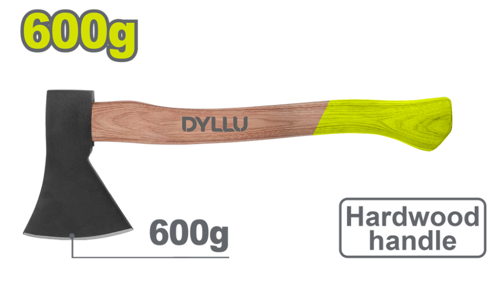 HACHA 600G MANGO MADERA DYLLU