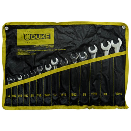 LLAVE MIXTA JUEGO X 14 PCS (1/4-13/16) CR/V UDUKE