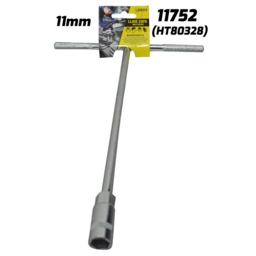 LLAVE COPA EN T CON CUADRANTE UDUKE 11 MM