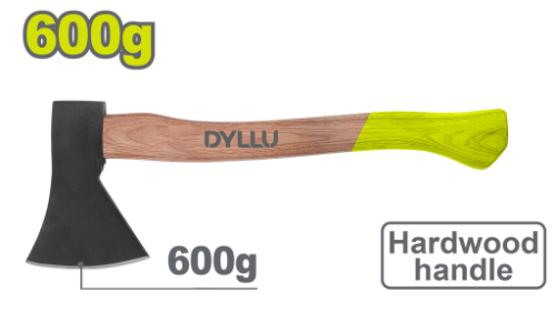 HACHA 600G MANGO MADERA DYLLU (DTMB6306)