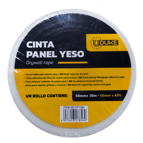 CINTA MALLA  PANEL YESO FIBRA DE VIDRIO X 20M 2 PUL UDUKE (HT80169)
