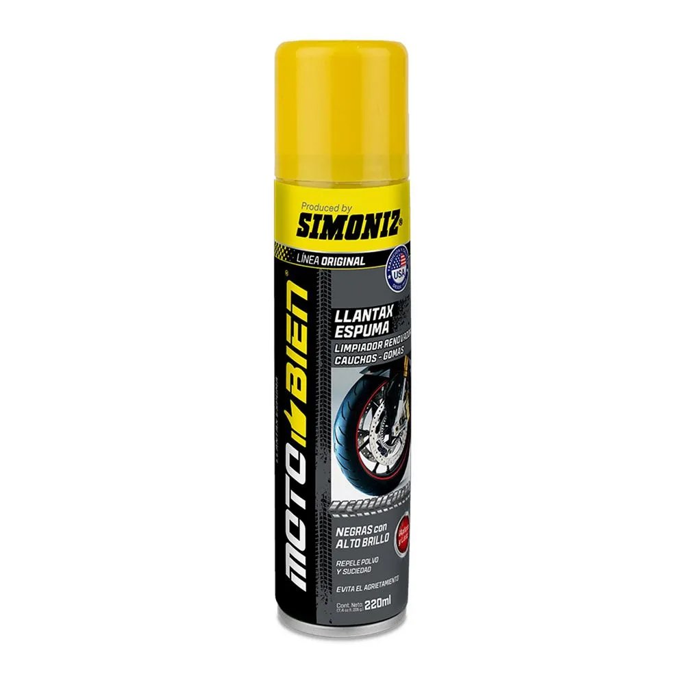 RENOVADOR DE LLANTAS MOTO BIEN 220ML SIMONIZ