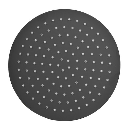 DUCHA REGADERA UDUKE NEGRA ACERO INOXIDABLE 10 REDONDA