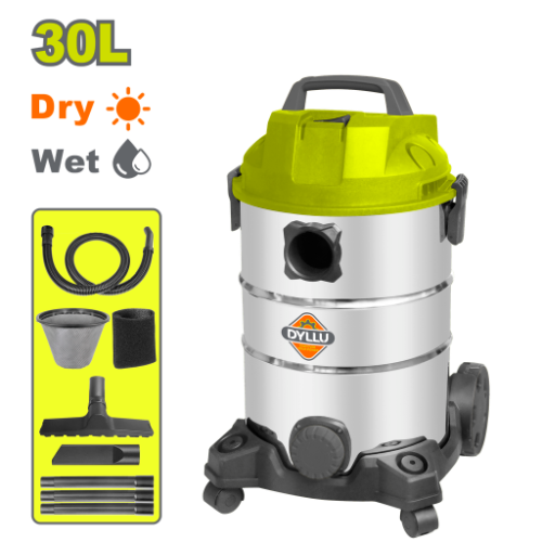 ASPIRADORA Y SOPLADORA PARA HUMEDO Y SECO 30L 1100W INCLUYE ACCESOSIROS DYLLU