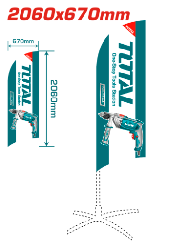 PUBLICIDAD TOTAL BANDERA TIPO PLUMA (TPMGFF03)