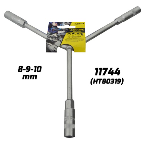 LLAVE COPA EN Y CON CUADRANTE LARGO UDUKE 8-9-10 MM