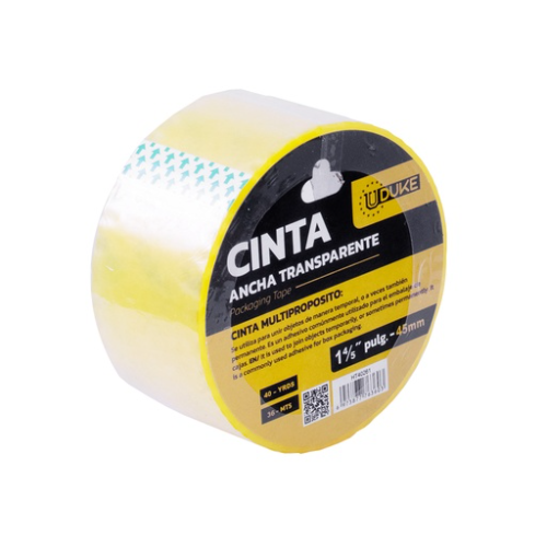 CINTA ANCHA UDUKE X 40 YRDS (36 MTS) TRANSPARENTE